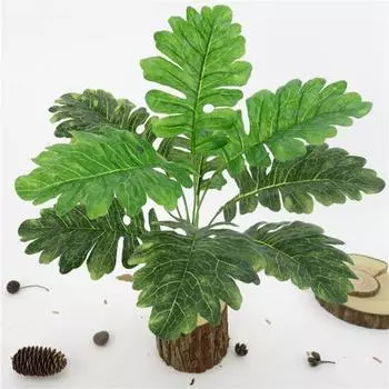 1 букет, 9 головок, искусственное растение Senecio Cineraria, листья, домашний декор бонсай зелёный