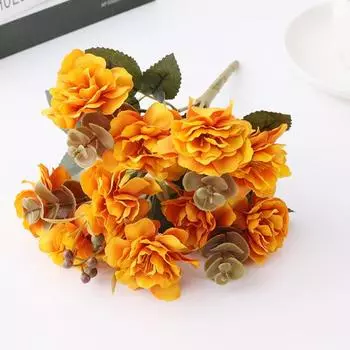 1 букет, имитация цветов, яркий внешний вид, декоративные, экологически чистые, практичные, искусственные цветы вишни, рождественские украшения для дома, вечеринки