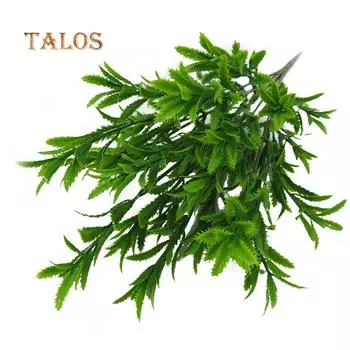 1 букет, искусственная маленькая пилообразная трава, искусственное растение, домашний отель, свадебный декор, украшение зелёный