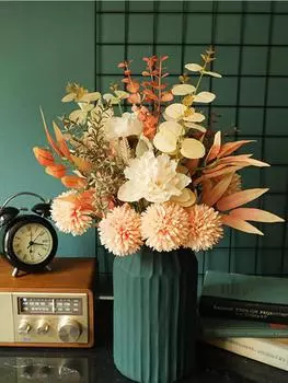 1 букет искусственных цветов одуванчика пиона гибридный букет искусственный цветок для DIY дома свадьба рождественская вечеринка украшения
