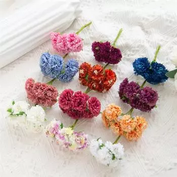 1 букет искусственных цветов, устойчивых к падению, невыцветающих, практичных, декоративных, искусственных цветов в сахарнице