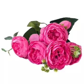 1 букет из искусственного шелка, экологически чистый креативный искусственный цветок