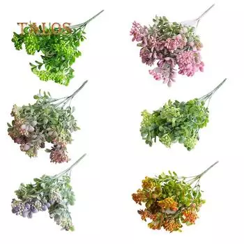 1 букет, маленькие фрукты, искусственное растение, 7 веток, свадебное украшение для дома