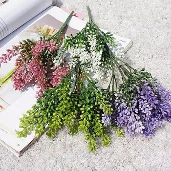 1 букет не требующий ухода пластиковый цветок не увядший стильный имитация птериса декоративные цветы белый