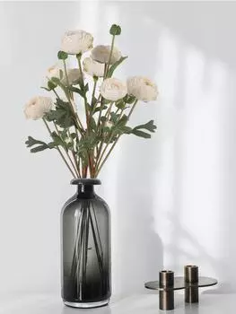 1 букет, винтажные искусственные цветы из шелка, 9 головок, длинные стебли, искусственные цветы для дома, свадебное украшение, букет невесты, шелковая роза, цветочный розовый