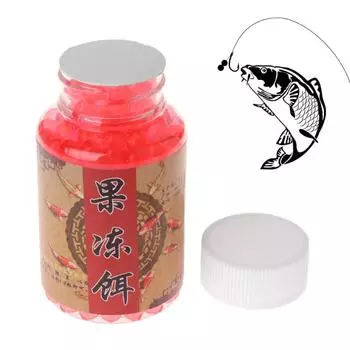 1 бутылка, наживка для рыбалки, карп, лосось, яйцо, желейные бусины, искусственная приманка, 4 мм, мягкая 1