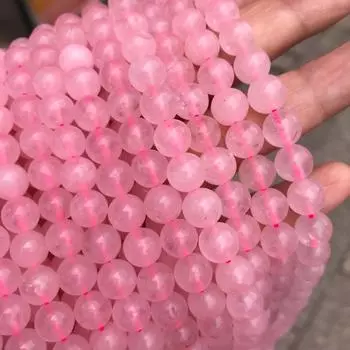 1 целая нить 15,5 дюймов класса А, натуральные круглые бусины из полудрагоценного розового кварца 4 мм 6 мм 8 мм 10 мм 12 мм 4MM