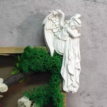 1 часть изделий из смолы для левого и правого дверных проемов с ангелами, украшения для дома, изысканные ангелы, охраняющие каждый угол