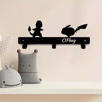 1 часть вешалки для эльфийской битвы, настенная вешалка для хранения ключей, вешалка для полотенец, стойка для хранения, стойка для хранения чёрный