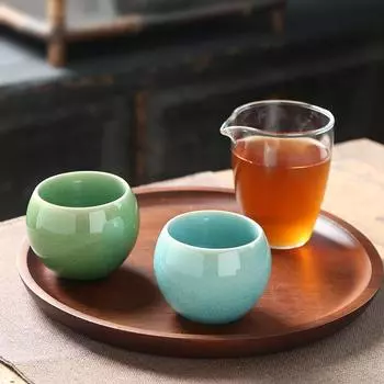 1 Chinese style tea cup kiln transformed ceramic tea cup Kung Fu tea cup coffee cup bubble tea cup tea cup tea set cool cups 130ml