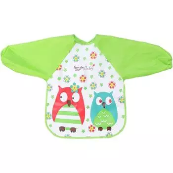 1 детское художественное пальто с длинными рукавами, водонепроницаемая картина с принтом для детей 1-3 лет 43*34*0.1cm,Velcro style