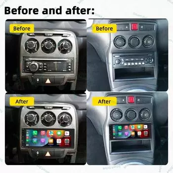 1 Din Carplay экран для Citroen C3 Picasso Tendance 2009-2017 1din Android радио стерео автомобильное мультимедийное головное устройство автомагнитола GPS
