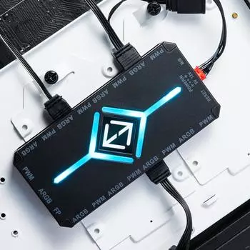 1 до 9 3 в 1 5 В 3-контактный контроллер ARGB охлаждающий вентилятор концентратор SATA блок питания 4-контактный ШИМ магнитный присоска концентратор для компьютера вентилятор корпуса ПК белый