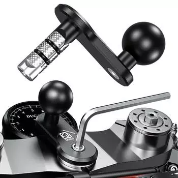1 дюйм/25 мм черное основание вилки из алюминиевого сплава крепление для вилки мотоцикла противоугонное переднее вилочное крепление шаровая головка для GoPro DJI