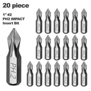 1-дюймовая ударная отвертка PH2 — идеально подходит для работ по пластику, дереву и металлу!