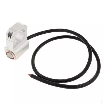 1-дюймовый 25-миллиметровый переключатель для мотоцикла, переключатель управления на руле для мотокросса - водонепроницаемая кнопка красный