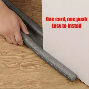 1 Дверь Нижняя Дверная Шовная Уплотнительная Лента Под Дверью Утолщенная Звукоизоляция Защита От Насекомых Ветрозащита Пыленепроницаемая Бытовая Дверь Спальня белый