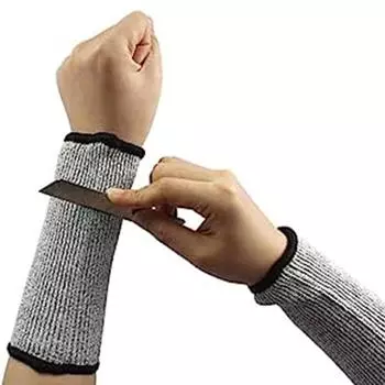 1 Двойной защитный рукав класса 3-5, устойчивый к порезам и порезам, износостойкий защитный рукав из полиэтилена белый