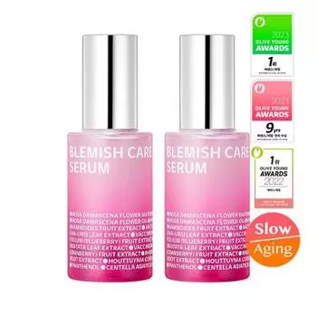 [1-е место сыворотка с розой от пятен] Isoi Blemish Care Up Serum Double Special (20мл+20мл), Корейская косметика