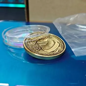 1 европейская и американская поддельная ретро-монета в виде среднего пальца, подарочная коллекционная памятная монета.