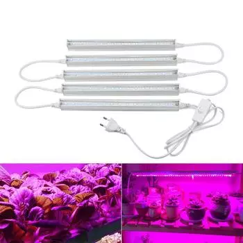 1 фут 6 Вт/лампа Full Grow Led vollspektrum комнатная лампа для рассады растений светодиодная трубка полного спектра T5 с вилкой EU/US 110 В 220 В us