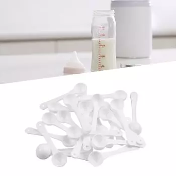 1 г белая пластиковая мерная ложка для молока, муки, многоцелевая пищевая выпечка, медицинские порошковые ложки, кухонная одноразовая посуда CHINA