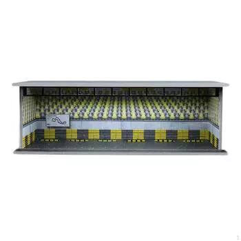 1:Гараж на 64 машины в масштабе Moldel с литыми демонстрационными ящиками Коллекционные светодиоды для моделей автомобилей Race Car scene