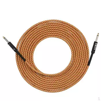 1 гитарный басовый кабель 1/4 дюйма для педали эффектов динамика розовый