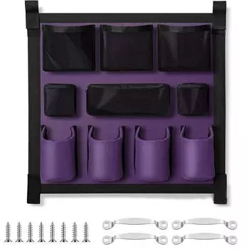 1 х Фиолетовая сумка для груминга прицепа для лошадей Органайзер для прицепа для лошадей + Ручки и винты