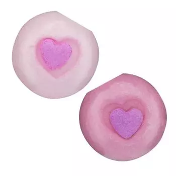 1 ISANA bath bomb heart fizzer (color random)
