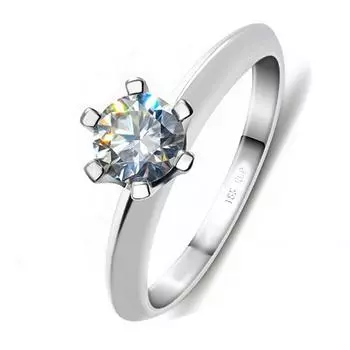 1 карат натуральный кубический циркон кольцо из настоящего тибетского серебра чистого золота цвет обручальное кольцо для женщин подарочные ювелирные изделия 6