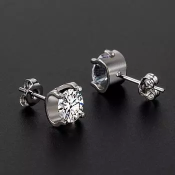1 карат серьги с муассанитом для женщин, бриллианты, стерлинговое серебро 925 пробы, серьги-гвоздики, свадебные серьги, роскошные ювелирные изделия, подарки подруге 1ct 6.5mm