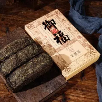 1 кг черного чая Аньхуа, золотой цветок, чай из фарфорового кирпича ручной работы, Тяньцзинь