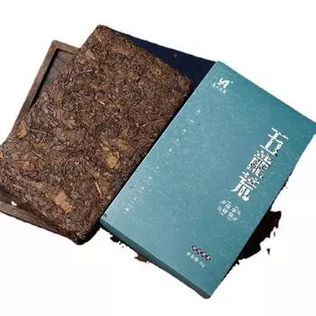 1 кг черного чая Anhua, ручной работы из пористого кирпича, оригинальный золотой кирпичный чай Tianti Fu