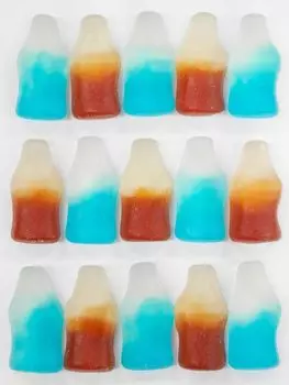 1 кг жевательной смеси Cola Cider Примерно 270 штук жевательной смеси Cola Cider и E-Kyan & [Mix Gummy] синий