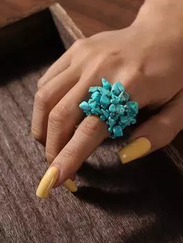 1 кольцо в богемном стиле для женщин на отдыхе разноцветный