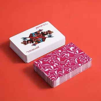 1 колода карт и 50 круглых игровых реквизитов Пластиковые игральные карты из ПВХ для уличных игр Водонепроницаемые и износостойкие карты для настольных игр Набор для настольных игр жёлтый