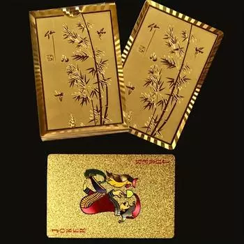 1 колода карт и 50 круглых игровых реквизитов, пластиковые водонепроницаемые и износостойкие игральные карты из ПВХ, набор для настольной игры A