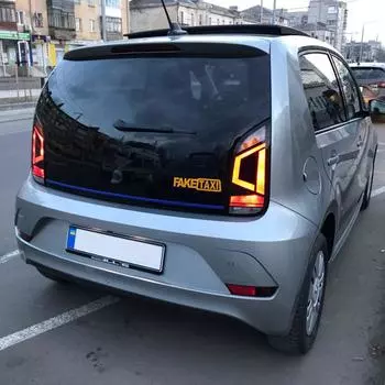 1 компл. 2 шт./компл. поддельное такси светоотражающая наклейка для автомобиля наклейка эмблема самоклеющиеся виниловые наклейки для