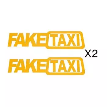 1 компл. 2 шт./компл. поддельное такси светоотражающая наклейка для автомобиля наклейка эмблема самоклеющиеся виниловые наклейки для