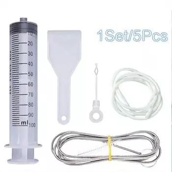 1 компл./5 шт., средство для удаления засоров сливного отверстия холодильника, инструменты для очистки драги, щетка для отверстия в холодильнике, очиститель для выхода воды для бытовой чистоты 1set / 5pcs