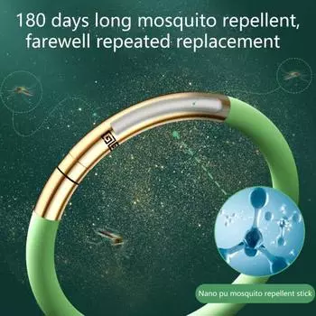 1 компл. Браслет от комаров Гибкий водонепроницаемый браслет без запаха Носимый антидеформированный силиконовый браслет для отпугивания насекомых для извлечения растений Браслет от комаров Adult оранжевый