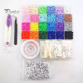 1 компл. DIY бусины из полимерной глины, бусины для рукоделия, красивые 24 цвета, комплект для изготовления браслетов, ювелирные аксессуары 1 Set