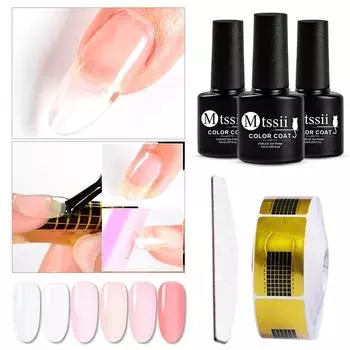 1 компл., гель для быстрого наращивания, красочные УФ-гелевые инструменты для украшения ногтей