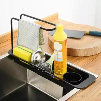 1 компл. Экономия места Прочная несущая полезная антидеформируемая тарелка для посуды Чаша Сливная корзина Сливная полка для раковины серебро белый