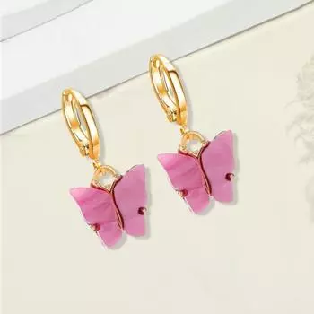 1 компл., комплект ожерелья и серег, модный изысканный женский комплект ювелирных изделий в форме бабочки для вечеринки на открытом воздухе чёрный