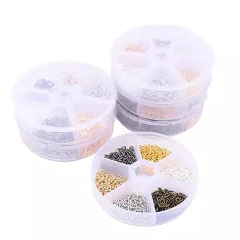 1 компл./кор. застежки-омары, кольца-подвески для DIY, аксессуары для изготовления ювелирных изделий