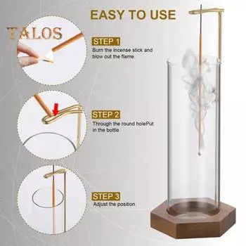 1 компл. курильница ветрозащитная деревянная основа для облегчения беспокойства модная курильница офисный домашний интерьер украшение семейные поставки