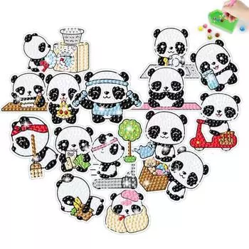 1 компл. наклейка с алмазной живописью сверкающий мультяшный узор DIY набор наклеек со стразами ремесло для детей и взрослых C