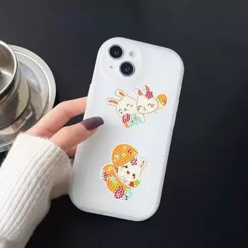 1 компл. наклейка с алмазной живописью DIY Алмазная картина с изображением кролика наклейка ремесленный набор для художественного украшения